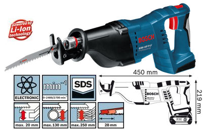 Bosch Akkusäbelsäge GSA 18V-LI Professional